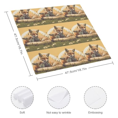 Servilletas de Tela Reutilizables con Estampado Floral miniatura 2