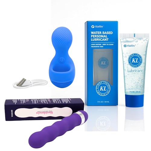 Hévidencia – Coffret Plaisir Féminin Complet | Mini Vibromasseur Clitoridien, Vibro Geisha Silicone & Lubrifiant Intime à Base d’Eau