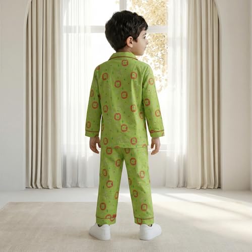 Image of CLAP Kids Cotton Printed Full Sleeves Night Suit