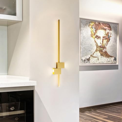 Aplique lineal moderno de barra LED con 3 modos de color para iluminación interior de salones 3
