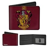 Buckle-Down mens Buckle-down Pu Bifold - Harry Potter Wizengamot Logo Browns Wallet, Multicolor, 4.0 x 3.5 US