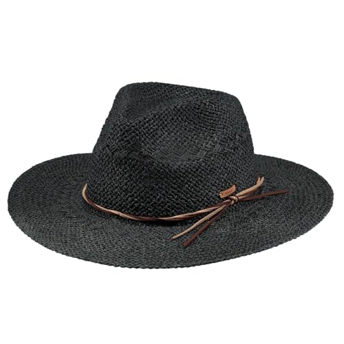 Barts Arday Strohhut Sonnenhut Sommerhut Damenhut Herrenhut Damen/Herren - Sommer Frühling-Sommer - One Size schwarz