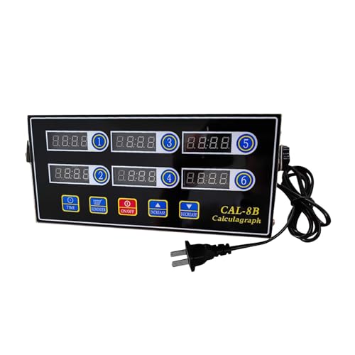 DeeRace �L�b�`���^�C�}�[ 6�`�����l�� �f�W�^���^�C�}�[ �H�i�������}�C���_�[ �Ɩ��p�����^�C�}�[ �X�e�����X�| LED�f�B�X�v���C �t���C���[ BBQ �x�[�L���O�p �Ɩ��p ���X�g����/�z�e��/�L�b�`��