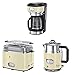 Russell Hobbs Retro Vintage Cream Frühstückset Toaster, Wasserkocher und Kaffeemaschine