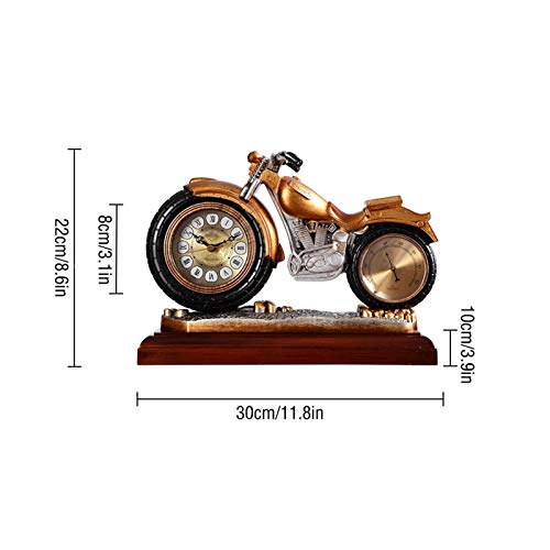 relógio Relógio de mesa silencioso para motocicleta relógio de mesa de resina que pode ser usado par