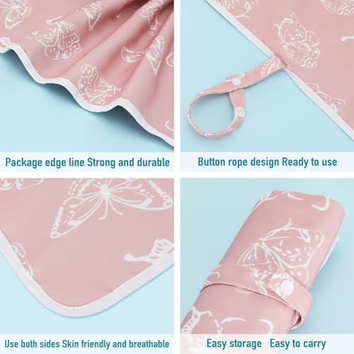 Bolivia's Taşınabilir Bebek Alt Değiştirme Örtüsü, Ultra Hafif ve Kompakt Tasarım, Yumuşak PU Malzeme, Yenidoğan ve Bebekler için Konforlu Bez Değiştirme Matı, Çanta ve Araba Koltuğuna Uyumlu - Görsel 2