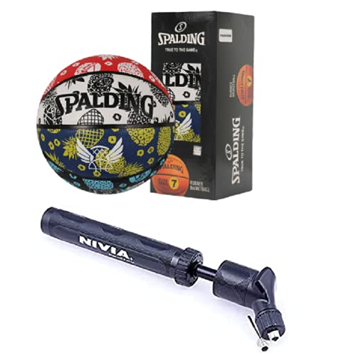 Ballon de basket dégonflé ? Solution avec ce kit taille 7 et sa pompe multi-ballons