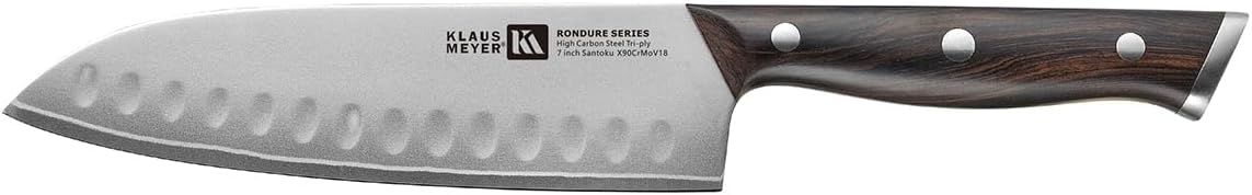 Klaus Meyer Rondure High Carbon Tri-ply Steel 5.5 inch Santoku Kitchen Chef Knife