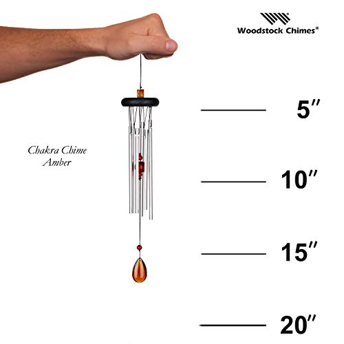Woodstock Chimes Signature Collection, Woodstock Chakra Chime, 17'' Amber Eastern Energies Wind Chimes For Outdoor, Patio, Home Or Garden Décor (Ccab) #TOP4