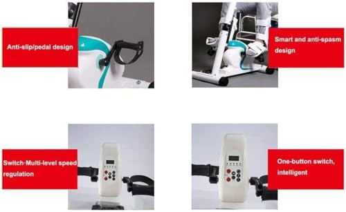 Home Elektrische revalidatie-hometrainer, pedaaltrainer Elektrische revalidatiemachine Revalidatietrainingsapparatuur met LCD-scherm, voor ouderen/gehandicapten - Afbeelding 7