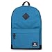 Produktbild SEVENTEEN LONDON  Moderner Westminster Rucksack in aquamarin mit Einer schwarzen Basis aus Fauxwildleder und Einer versteckten RFID Tasche im Schultasche-Stil  perfekt für 15.6-Zoll-Laptops