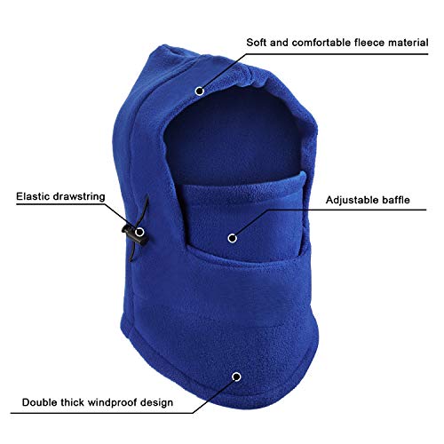 6 Pieces Kids Balaclava Hat Winter Windproof Double Warmer Fleece Ski Face Mask (Color Set 1) #TOP5