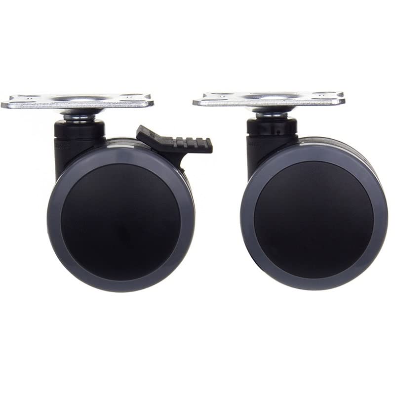 Roulement de roue double silencieux en PU 3 pouces sans trace lot de 2