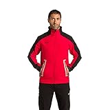 Membrana cortavientos. Izas Bossons Chaqueta Softshell, Hombre, Red Black Grey, M