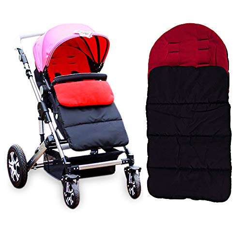 Kidsidol Saco de Dormir Para Bebé Funda para Pies Universal 3 en 1 Silla de Paseo Anexo Impermeable a Prueba de Viento a Prueba de Frío Desmontable