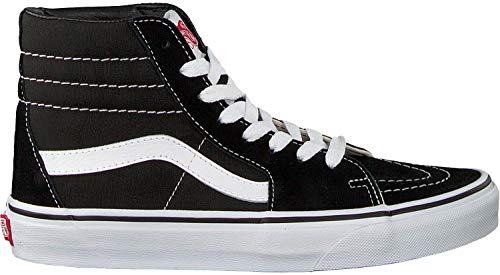 Vans Unisex Sk8-Hi Black/Black/White Skate Shoe 8.5 Men US / 10 Women US