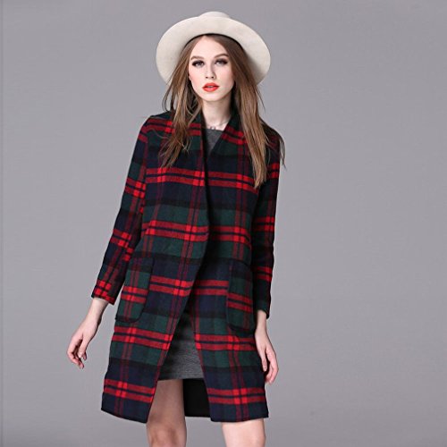 Veste à carreaux pour femme GZ - Manteau d'élégance et de tempérament chic