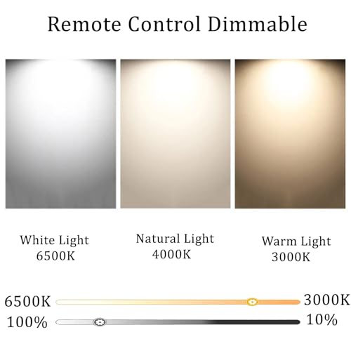 Plafonnier LED dimmable 120cm bois clair avec télécommande pour salon