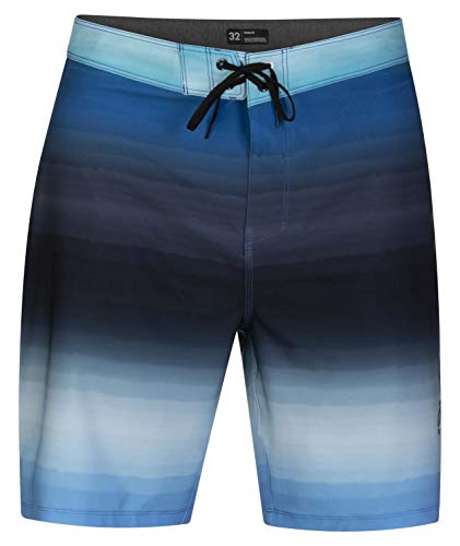 Hurley Men's Phantom Spray Blend 20" Inch Swim Short Boardshort, Obsidian, 32