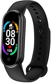 M6 Banda Inteligente Pulseira, IP67 À Prova D' Água relógio Inteligente, Heart Rate Monitor da Pressão Sanguínea, Smartband Pulseiras de Fitness, pulseira De Fitness Rastreador inteligente, Ecrã a Cor