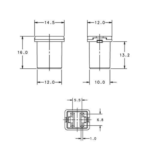 Miniatura 4 de Kit de fusibles Jcase Mini Jcase Surtido de fusibles de perfil bajo 25A apto para Ford Chevy/GM, Nissan y Toyota, camionetas y SUV