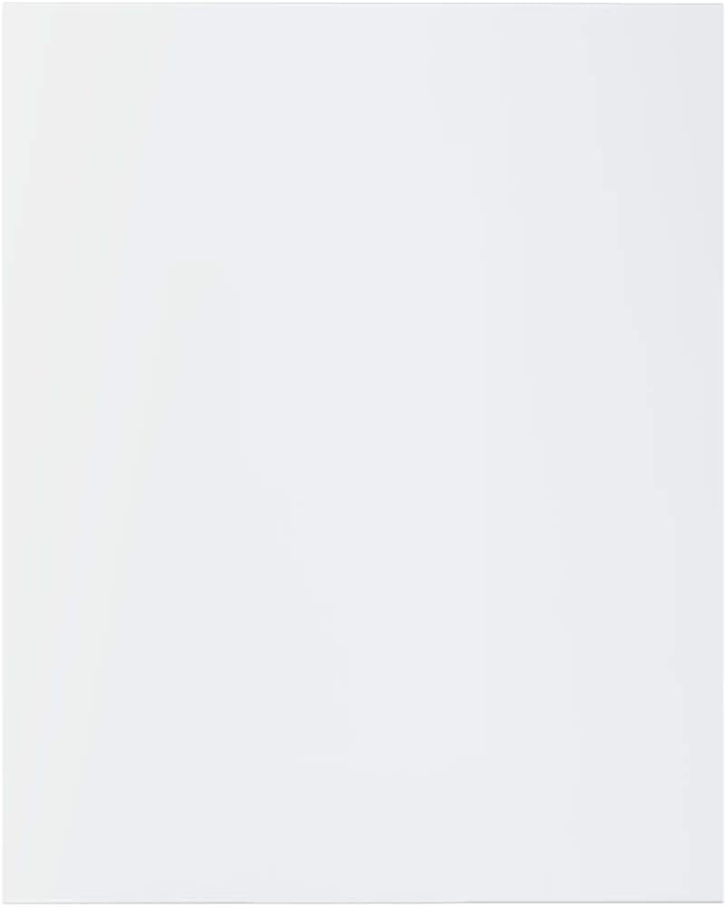 vidaXL High Gloss White Bookshelf Boards: Set of 8, Engineered Wood, Modern Style, 15.7"x19.7"x0.6" Size