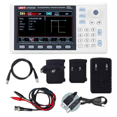 UNI-T UTG962E/UTG932E Function Generator Arbitrary Waveform 60 MHz Dual-Channel 200MSa/s 14 Bits Frequency Meter with USA Power 
