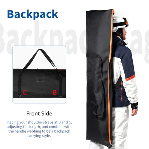 Sac de ski étanche pour protéger le snowboard des chocs de voyage - 7