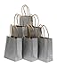 Kraft Gift Bags, Metallic Colors, 24 Extra Small Solid Bags, 5.75