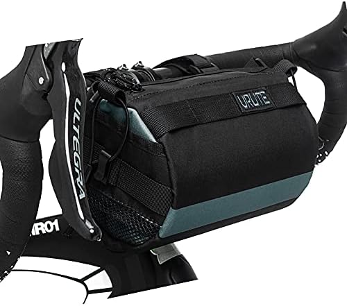 Urlite Adjustable and Removable Shoulder Strap Waterproof Bicycle Handlebar, Large-Capacity Front Pack for Road Bikes, Mountain Bikes and Motorcycles… (prussian blue)