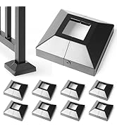 Brukid 1.5" Split Type Post Base Cover, Decorative Skirt for Indoor/Outdoor Iron Deck Railing, St...