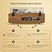Record Player with Speakers, Turntables for Vinyl Records with AT-3600L Cartridge, Belt Drive 2-Speed (33/45 RPM), All in One Vinyl Player for Music Lovers (Walnut)