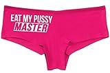 Knaughty Knickers Eat My Pussy Master Lick Me Oral Sex Hot Pink Underwear