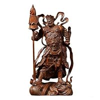 Amazon｜柘植（ツゲ）製 木彫り 七福神 毘沙門天 仏像 置物 彫刻 本木