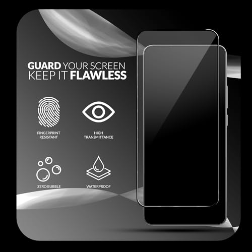 Image of Back Cover Case + Tempered Glass for CMF Phone 2 Pro 5G | Transparent & Black Mobile Phone Back Cover Case with Screen Protector for CMF Phone 2Pro / 2 Pro 5G | TPU & PC Black Back Cover