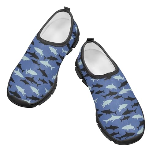 Sharks Dolphins Pattern Running Shoes Low-Cut Breathable Sneakers Casual Walking Shoes for Boys and Girls Big Kid Little Kid3