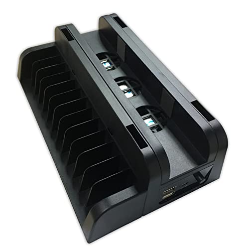 TwiHill Adequado para PS4 PRO Slim, suporte de resfriamento multifuncional, rack de disco com base d