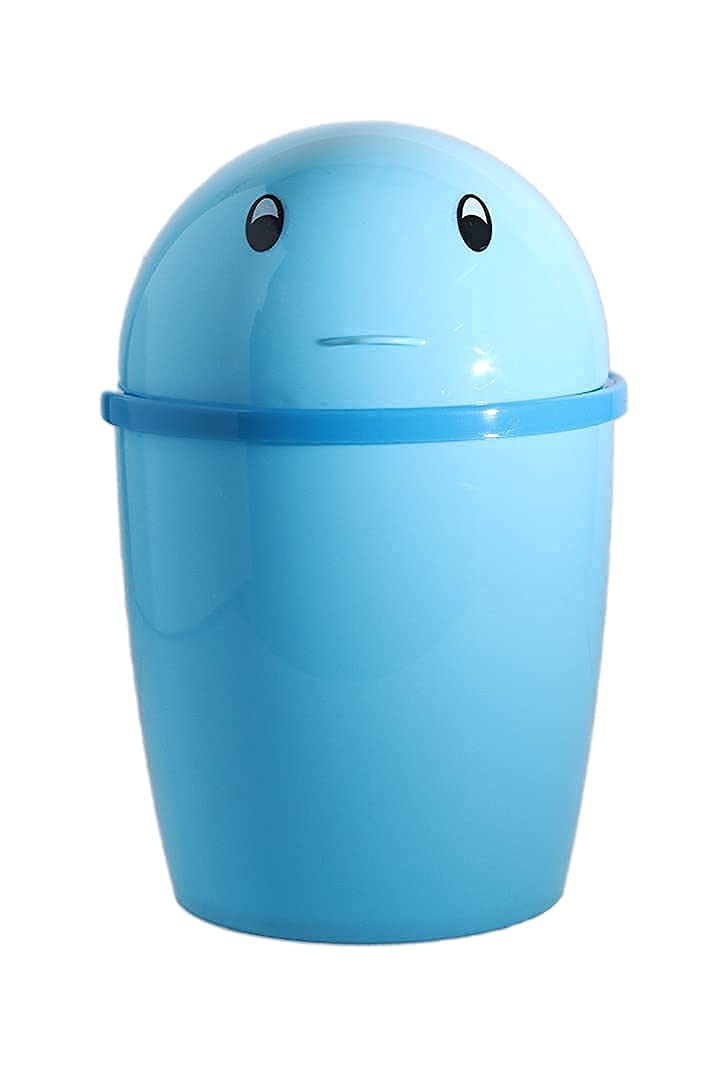 Bekner Cute Penguin Small/Mini Dustbin With Detachable Swing Top Cartoon - Plastic Mini Office/Home/Child Use Bin Plastic Dustbin (Multi-Color) (Medium-20cm Length) (Mini- 16cm Length)-image-10