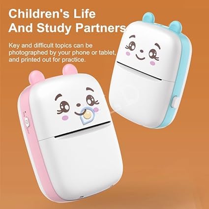 brazik Mini Printer, Pocket Printer, Wireless Bluetooth Mobile Printer, Thermal Printer for Picture Photo Label Memo, Paper Printer with USB Cable... - Image 2