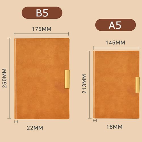 Carnet de notes en cuir imperméable A5 pour réunion de bureau - 2
