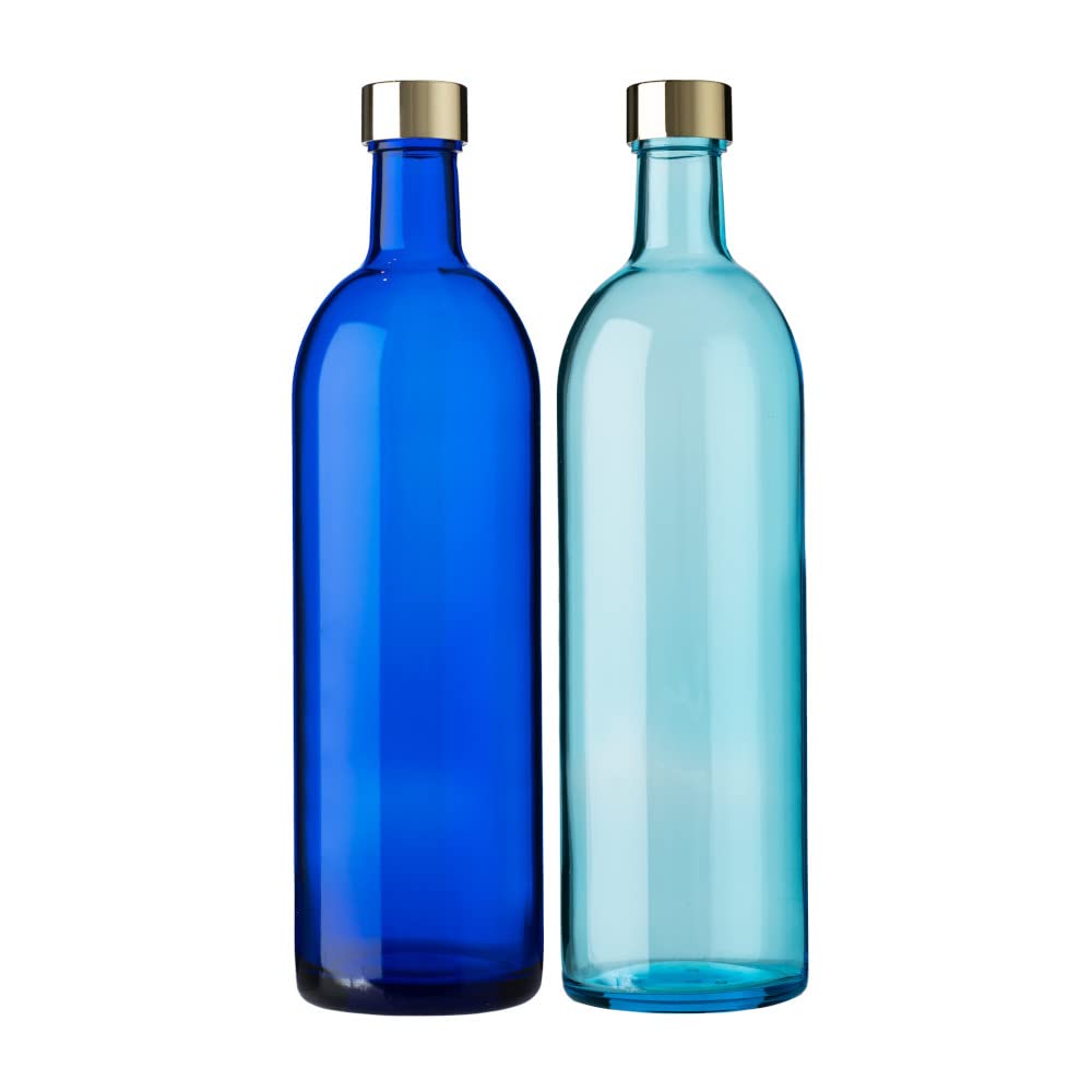Amazon｜ガラス瓶 ワインボトル 720ml 2色アソート （ブルー