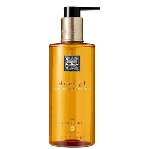 Mehr Sweet Orange & Cedar Wood Shower Gel 300ml - Round Bottle