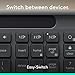 Logitech Signature Slim Solar+ Wireless Bluetooth Keyboard K980 for Business, Quiet Typing, Secure Receiver, Windows, Mac - Graphite