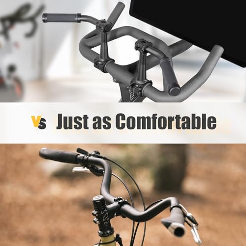 CyclingDeal 1 Pair of Handlebar Extenders for Indoor Exercise Bike - Great Handlebar Extension Accessory for Peloton - Compatible with Bicycle Handlebar Grips - Package with Handlebar Grips