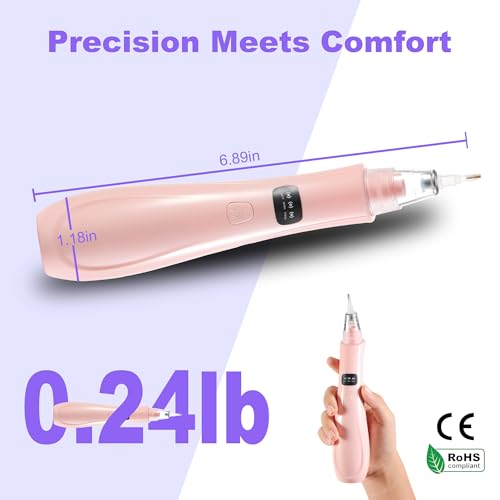 Image of Cordless Electric Diamond Painting Pen Vacuum Diamond Art Pens | Adjustable Suction Levels No Wax Needed Diamond Painting Accessories Pen for DIY Art Beginners (Pink)