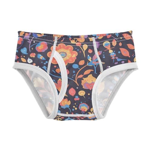 KLL Bohemian Toddler Boys' Comfort Athletic Underwear Cute Children Undies