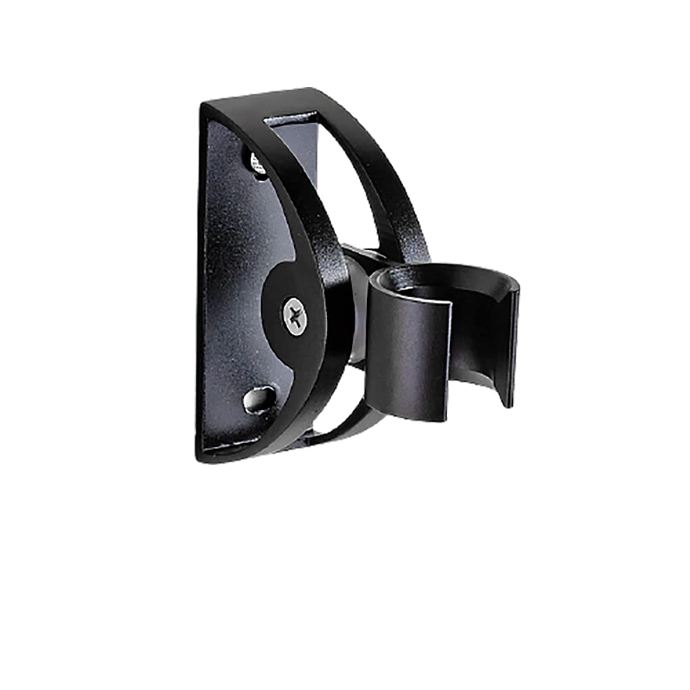 Xlandalyuefa Black Adjustable Shower Head Holder Space Aluminum 360° Handheld Bracket Metal Wall Mount(Black)