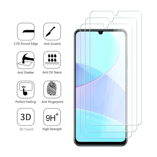 Asoway Folia ochronna ze szkła hartowanego do REALME Note 60 [3 sztuki] Twardość 9H, ochrona ekranu o wysokiej rozdzielczości do REALME Note 60 bez pęcherzyków