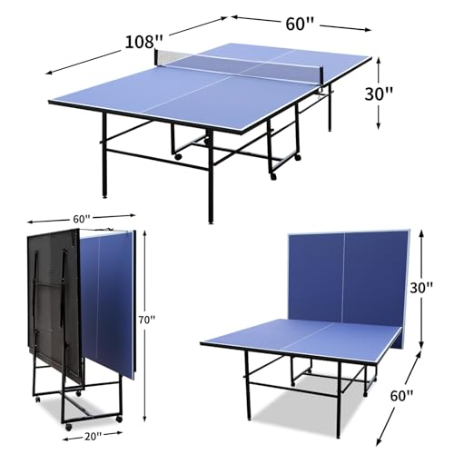 image for GarveeLife Portable Ping Pong Table, 9 FT Professional Indoor/Outdoor 