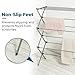 Honey-Can-Do Collapsible Laundry Drying Rack, Sturdy Steel, Foldable & Portable Clothes Drying Rack, Space-Saving Design, Indoor & Outdoor Drying, Ideal for Laundry Room 50lb Capacity, Silver